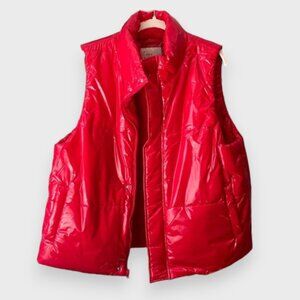 A New Day - Bright Red Puffer Vest - Size XL